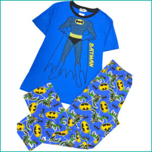 Batman Men's Pajama Set - Dark Blue