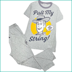 Pull My String Men's Pajama Set - Grey