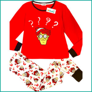 Where's Waldo? Ladies Pajama Set - Red