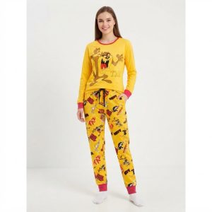 Taz Speedy Women's Pajama Set - Yellow