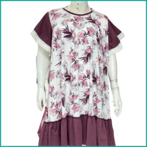 Stem pattern Ladies Jumbo Nafnuf midi -  pink