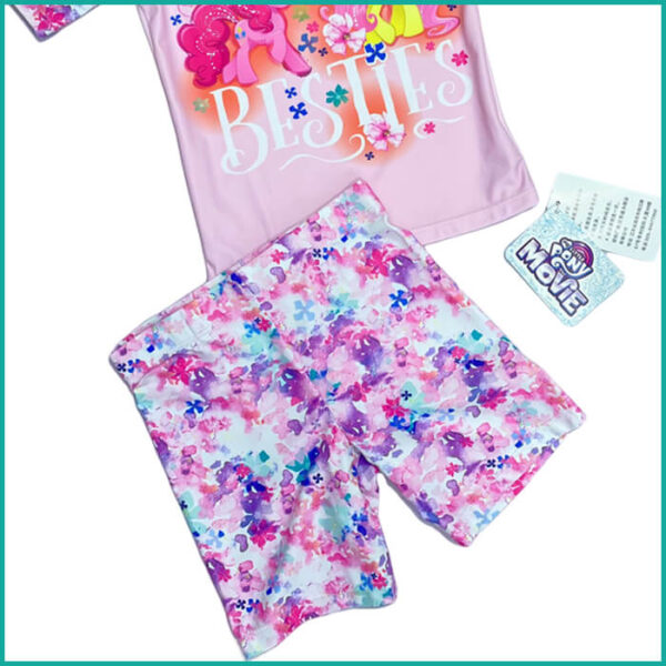 Besites Girls Swimming Suit Set - Pink - Image 3
