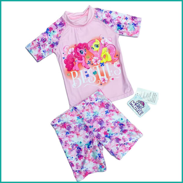 Besites Girls Swimming Suit Set - Pink