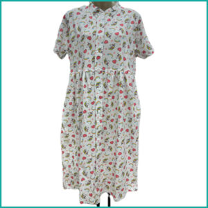 Unicorn Heart Front Open Full Button Ladies Nafnuf - White