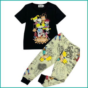 Nickelodeon Girls Pajama Set - Black