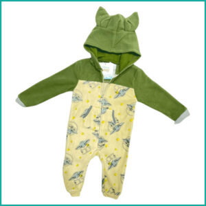 Winter Grogu Infant Boys Overall Suit - Green