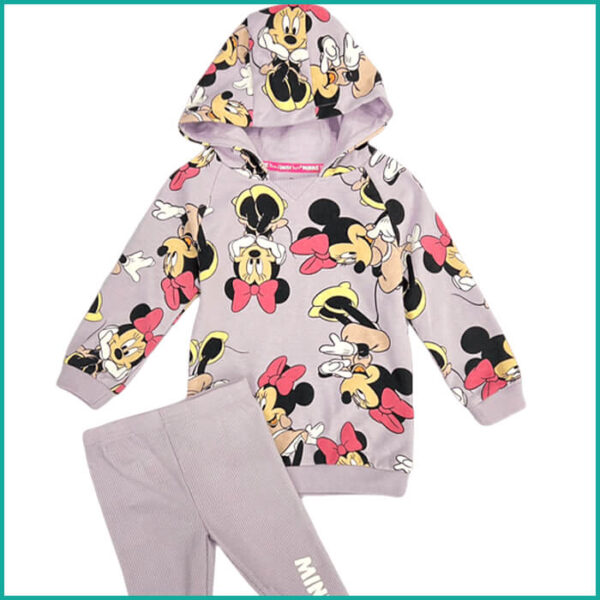Winter Minnie Infant Girls Training Suit - Light Purple1.75 - Image 2