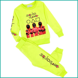 Winter Squid Games Girls Training Suit - Neon