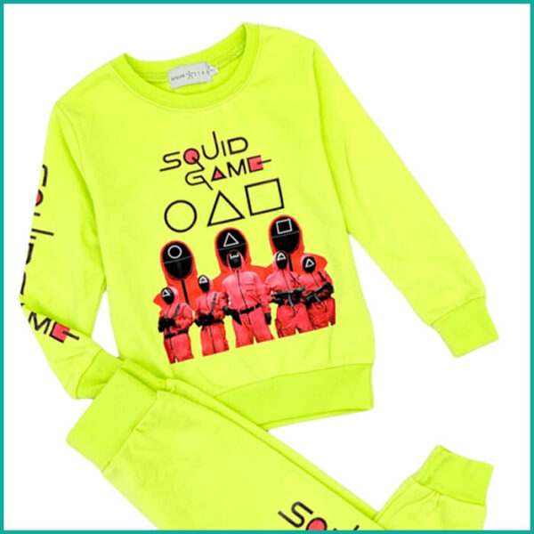 Winter Squid Games Girls Training Suit - Neon - Image 2