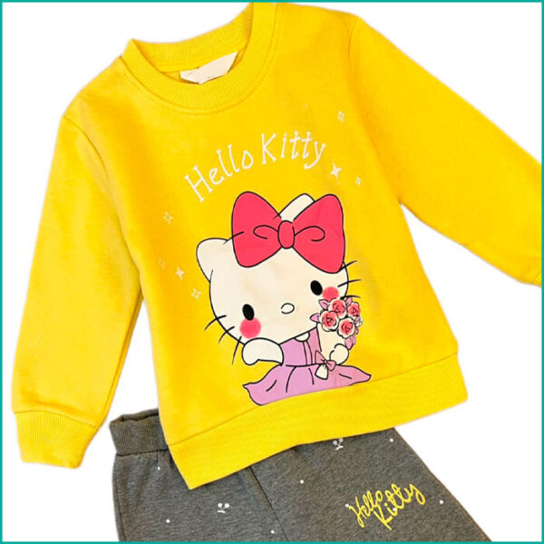 Hello Kitty Girls Training Suit - Yellow - Image 2