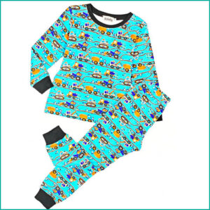 Winter Toy Cars Boys pajama set - Blue
