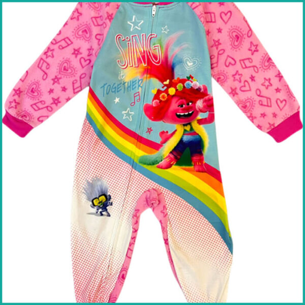 Winter Sing Rainbow Girls Overall - Pink - Image 2