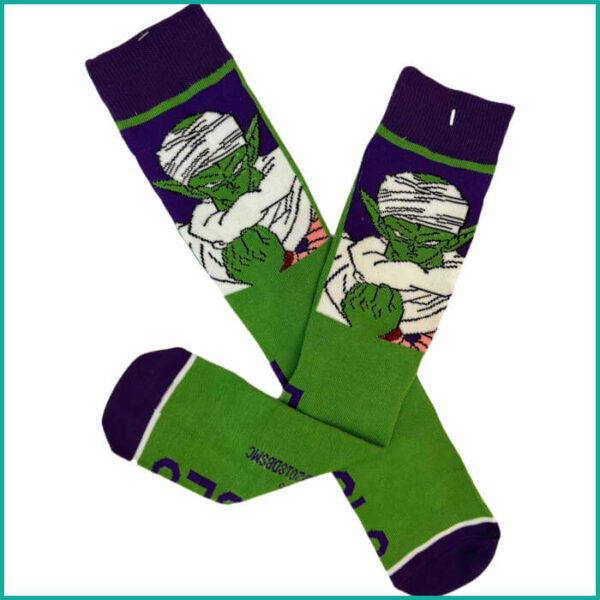 Piccolo Free Size Adult Socks - Black Green