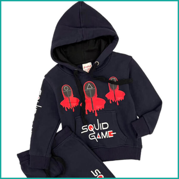 Winter Squid Games Boys Training Suit - Black - Image 2