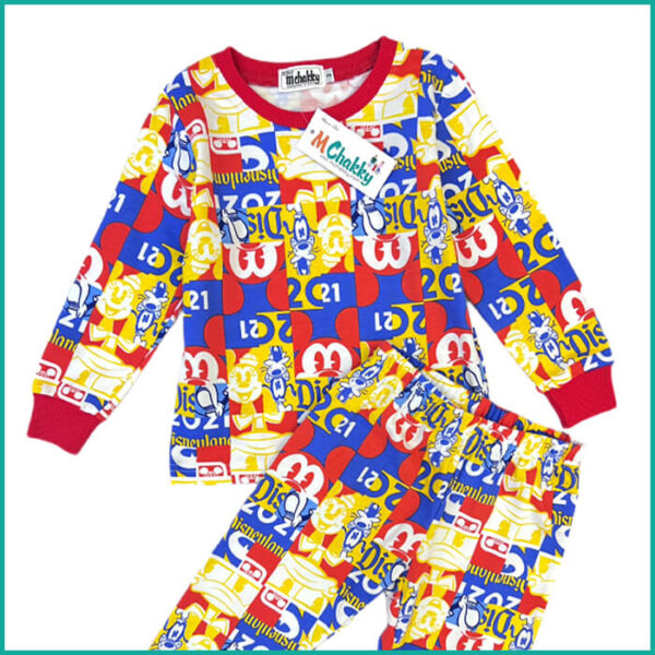 Winter Mickey Comics Boys Pajama Set - Multicolor - Image 2