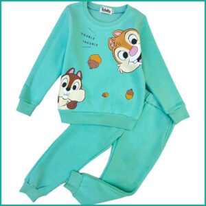 Winter Squirrel Girls Training Suit - Blue