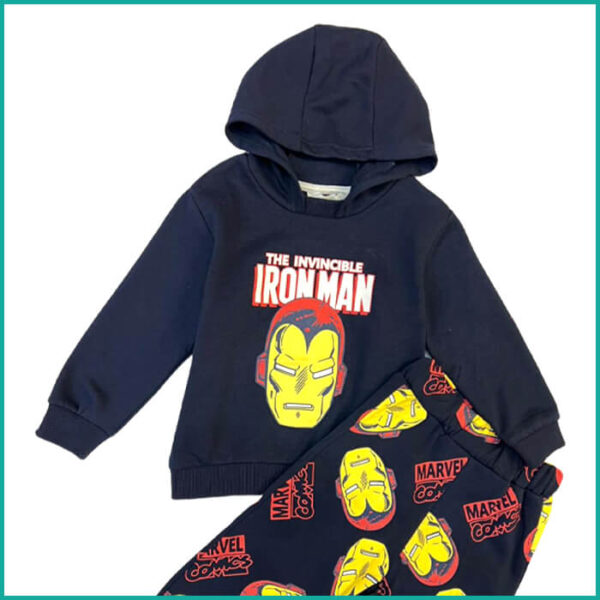 Winter Ironman Boys Training Suit  - Black - Image 2