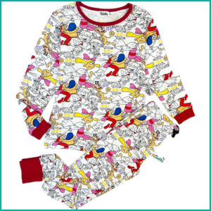Best of 90's Ladies Cotton Full Sleeves Pajama Set - White