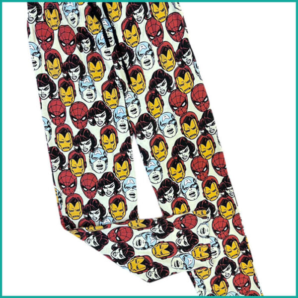 Heroes Faces Men's Pant - Multicolor - Image 2