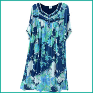 Green Leaves Ladies Nafnuf - Blue