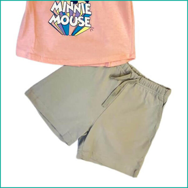Minnie the Mouse Character Kids Short set - Pink - Image 3