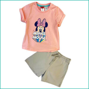 Minnie the Mouse Character Kids Short set - Pink