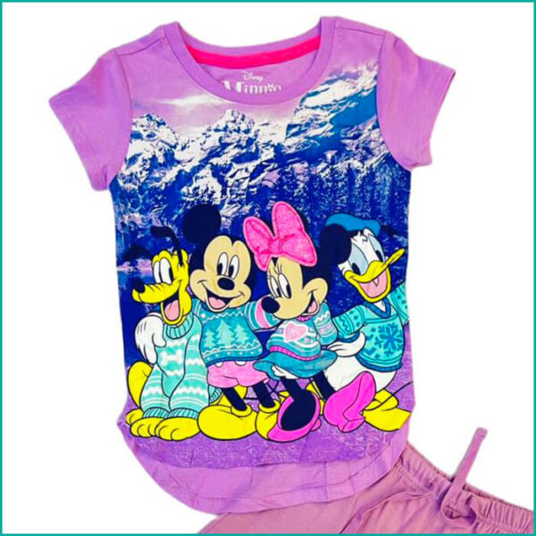 Mickey Family Winter House Kids Short set - Multicolor - Image 2