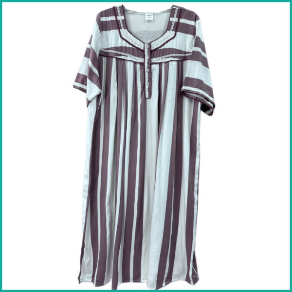 Brown Lines Ladies Nafnuf - White