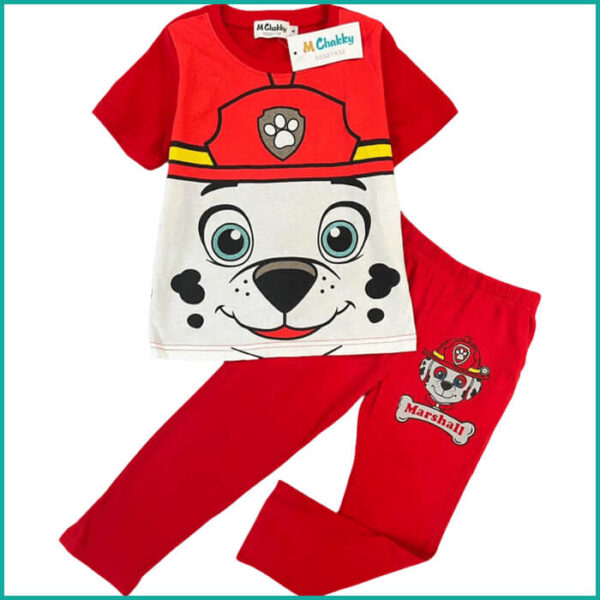Marshall Boys Pajama Set - Red