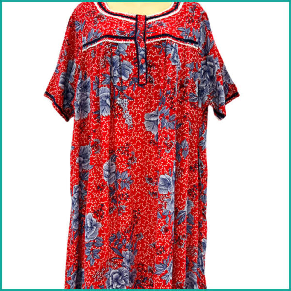 Blue Floral Ladies Nafnuf - Red - Image 2