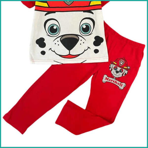Marshall Boys Pajama Set - Red - Image 3
