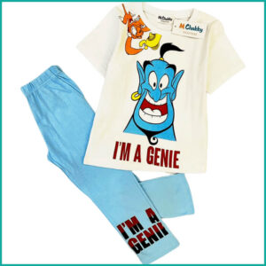 I m Genie Boys Pajama Set - White Blue