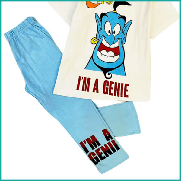 I m Genie Boys Pajama Set - White Blue - Image 3