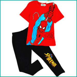 Spiderman Boys Pajama Set - Red Black