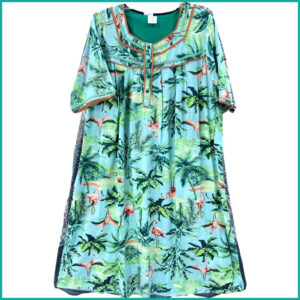 Beach Trees Ladies Nafnuf - Blue