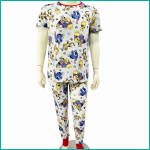 Winnie the Pooh Ladies Pajama Set - Grey