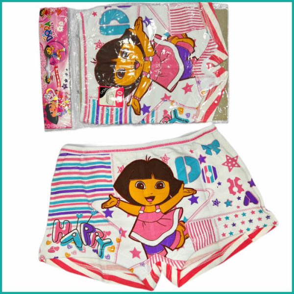 Happy Dora Girls Underwear - White
