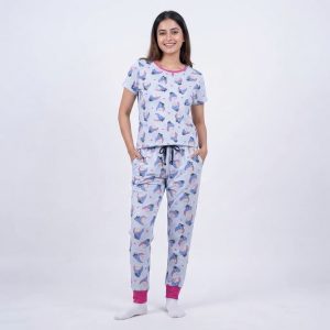 Eyeore Ladies Pajama Set - Grey