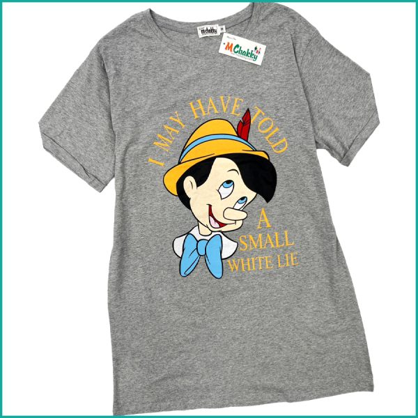 Pinocchio Ladies Dress - Grey