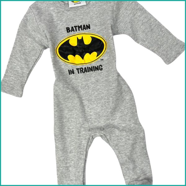 Batman Training Infant Boys Overall - Grey - Image 2