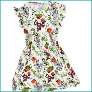 Space Ladies Dress - White