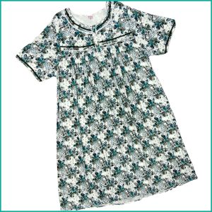 Leaf Floral Ladies Nafnuf - Blue White