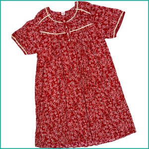 Leaf Floral Ladies Nafnuf - Red