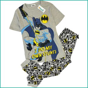 Batman Men's Pajama Set - Grey