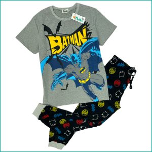 Batman Fans Men's Pajama Set - Gray