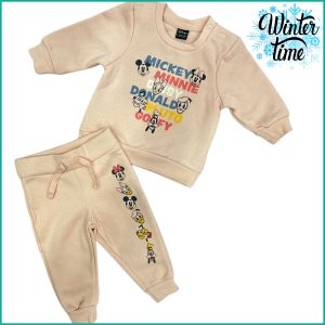 Mickey Full House Infant Training Suit - Dark Cream
