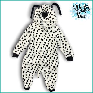 Cat Kids Overall Suit  - Black White