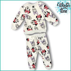 Minnie Daisy Girls Infant Training Suit - Grey