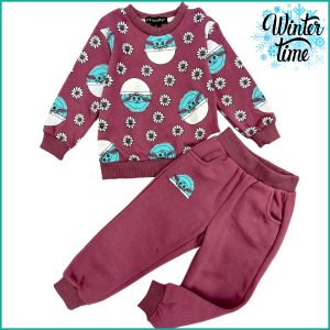 Baby Yoda Girls Training Suit  - Maroon