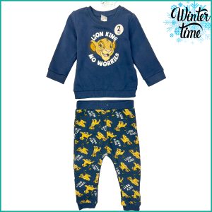 No Worries Lion King Boys Infant Training Suit - Blue